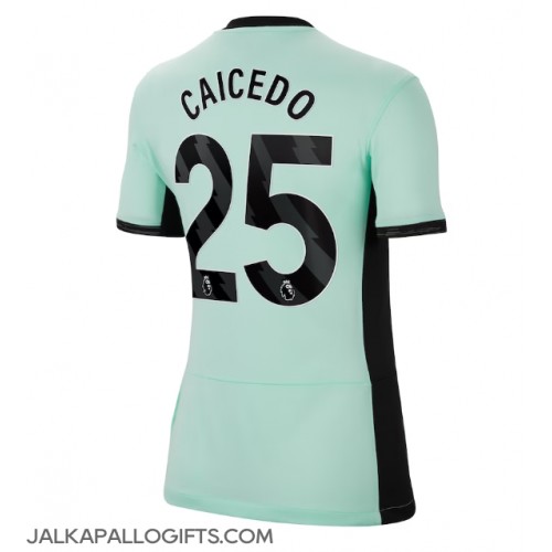 Chelsea Moises Caicedo #25 Kolmaspaita Naiset 2023-24 Lyhythihainen